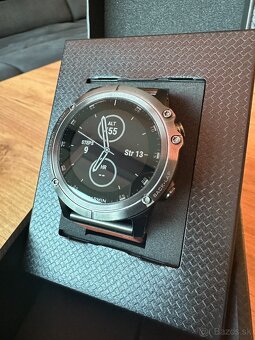 Garmin Fenix 5X Plus Sapphire, Slate Gray, Leather band - 6