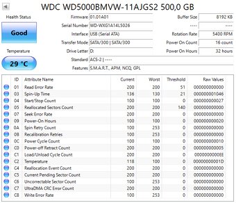 Externý HDD Intenso / WD 500GB - 6