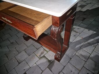 13 - Predám elegantný stolík s mramorovou doskou - 6