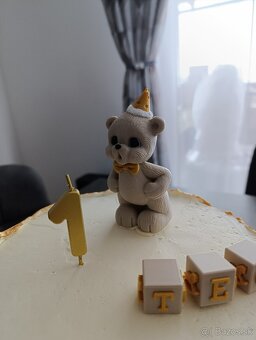 Macko - dekorácia na tortu - 6