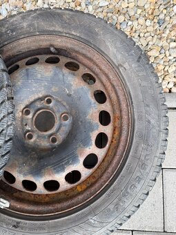 4x plech.disky + 3x zimne pneu Dunlop 205/55 R16 - 6