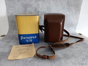 Starý československý fotoaparát Flexaret VII s krabici a pou - 6