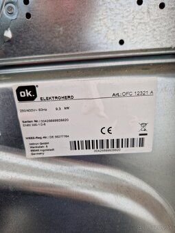 Elektrická rúra OK s keramickým sporákom OFC 12321 - 6