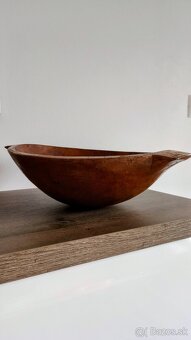 Starožitné drevené korýtko 2 ks - 6