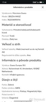 Marciano Guess kožená kabelka NOVÁ - 6