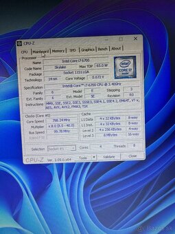 PC, Intel i7 6700, GTX 1050 Ti, RAM 16GB,HDD + Monitor - 6