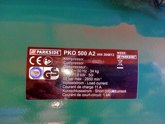 Kompresor 50 l /10 Bar Parkside - 6