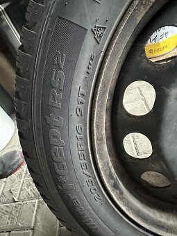 Plechové disky R16 5x112 so zimnými pneu - 6