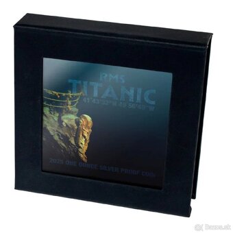 Luxusní stříbrná mince 1 oz Titanic Black Proof,2025 - 6