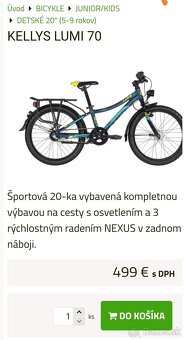 Kellys Lumi 70, 20" kolesá, nový bicykel - 6