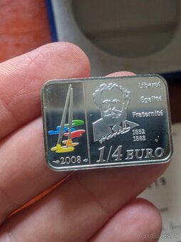 2008 1/4 euro strieborná - 6