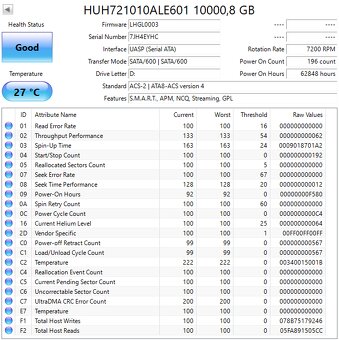 3,5" HDD Seagate / HGST 10TB - 6