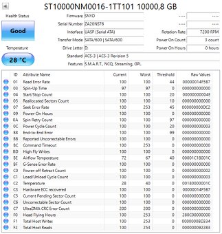 3,5" HDD Seagate Enterprise / IronWolf / Exos 10TB - 6