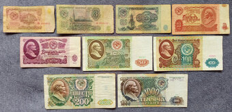 Ruské ( CCCP, ZSSR ) bankovky - 6