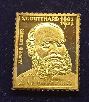 Strieborné známky Helvetia - 6