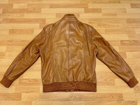 MAX original leather - panska kozena bunda hneda - 6
