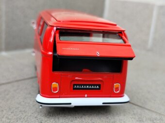 KOVOVÝ MODEL ( OTVÁRATEĽNÉ DVERE A KUFOR ) - VOLKSWAGEN BUS - 6