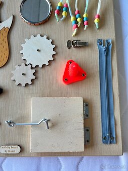 Montessori doska pre deti – Activity board by Romi - 6