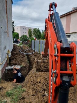 Zemné práce a výkopove práce minibagrom Kubota , bager - 6