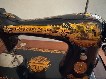 Šijací stroj Singer, edícia Gold Sphinx, ročník 1905 - 6