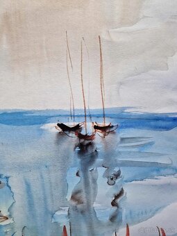 MOSHE LEIDER - (Akvarel) 2, Impresionizmus - 6