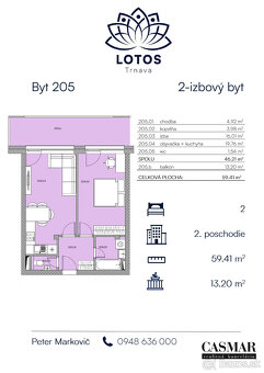 Moderné 2-izbové bývanie v projekte LOTOS Trnava - 6