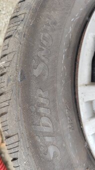 5ks disky plecháče, 3 sú obuté s pneu+puklice orig.Octavia 2 - 6