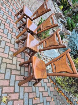 4 masivne zahradne stolicky - 6