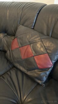 Kožená sedacia súprava + 2 kreslá – pravá koža - 6