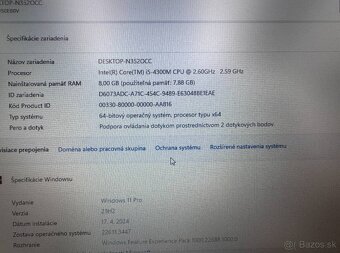 Notebook 14" Lenovo.Intel i5-4300M 2x2,60GHz.8gb ram.256SSD - 6