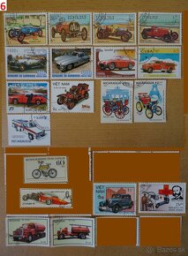 Nádherné poštové známky AUTÁ - 6