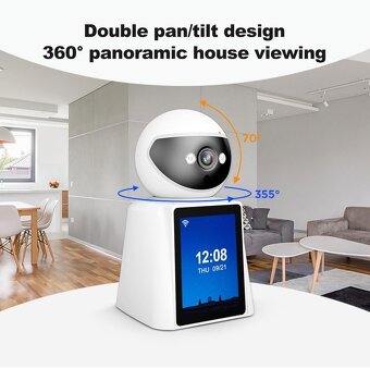 WiFi monitorovacia kamera s displejom SriHome - 6