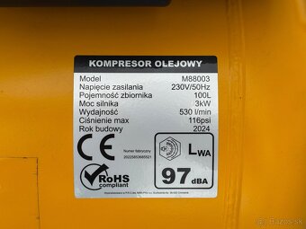 Vduchový kompresor Huragan 100L - 6