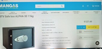 Predám domáci trezor BTV Safe box 30 - 11kg - 6