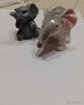 Sošky z porcelánu - sloniky - 6