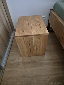 Nocné dubove stoliky 2x - 6