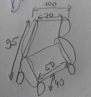 Kožené kreslo, gauč korpus, starožitné kreslo - 6