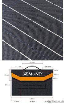 Solárny panel 18V - 100W , 2x usb, 1x isb-c, 1x DC PD + prís - 6