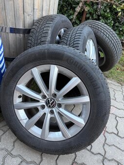 ZIMNA Sada 1rok jazdená R17 5x112.ORIGINAL OEM DIELY VW TIGU - 6