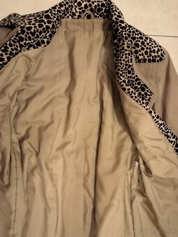 Kabát hnedý dámsky s leopardím vzorom /+ zľava možná/ - 6