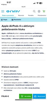 Slúchadlá Apple AirPods 4 (MXP93ZM/A) - 6