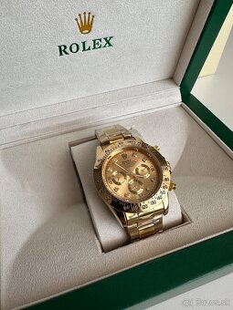 💎Rolex Daytona Gold s trblietajúcimi kamienkami💎 - 6