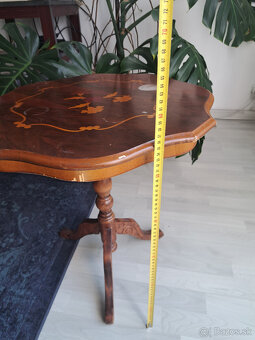 drevený stolík, side table - 6