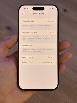 iPhone 15 Pro 256GB – Natural Titanium, top stav - 6