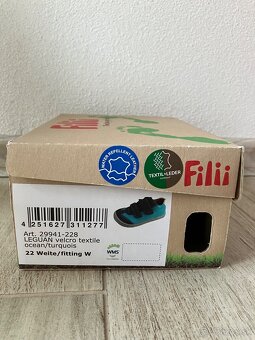Predam nízke barefoot topánočky Filii leguan velcro velours - 6