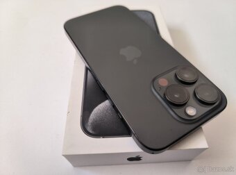 apple iphone 15 PRO 128gb Black Titanium / Batéria 88% - 6