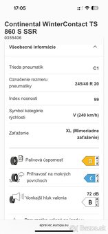 Zimne pneu 245/40 R 20 Continental - 6
