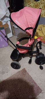 Kinderkraft Baby Tiger trojkolka FLY ružová - 6