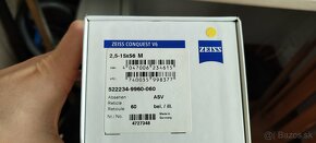 Zeiss V6 2,5 -15x56 ASV + šína - 6