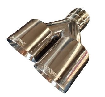 Nerezová univerzálna leštená koncovka výfuku Logo Akrapovič - 6